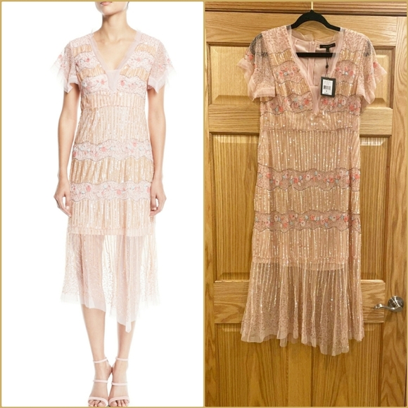 Nanette Lepore Dresses & Skirts - Nanette Lepore "Jeweled" Pleated Dress